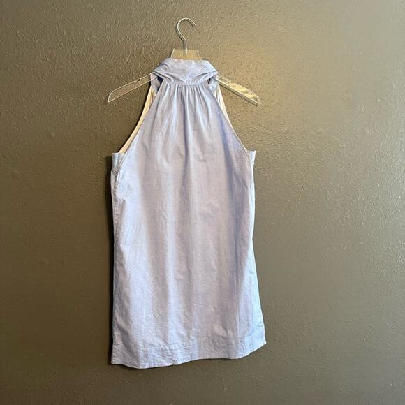 J. Crew Oxford Neck Tie Mini Dress Size 4 - Picture 5 of 7